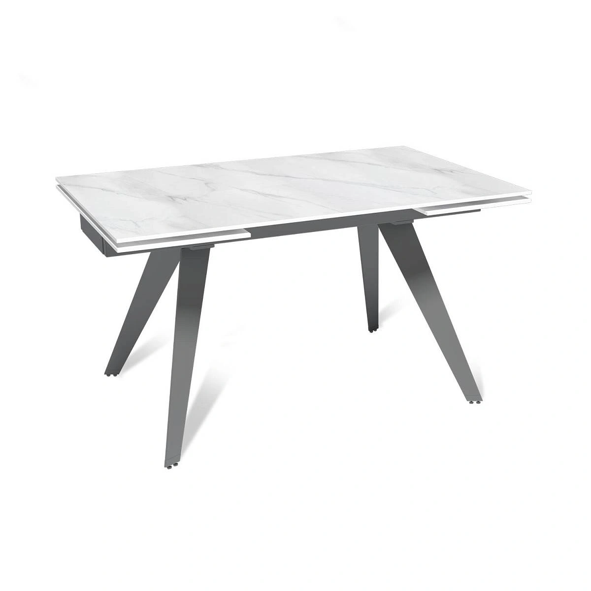 Стол раскладной Rhein (140+40+40), керамика матовая Snow Mountain Stone изображение Стол раскладной Rhein (140+40+40), керамика матовая Snow Mountain Stone фото