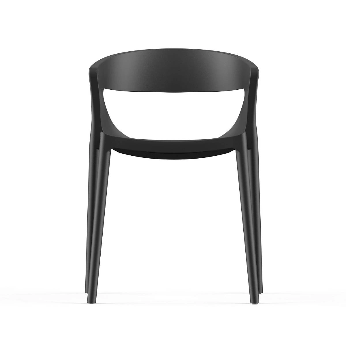 Стул LEXA, (комплект 2 шт), пластик черный изображение Стул LEXA, (комплект 2 шт), пластик черный фото