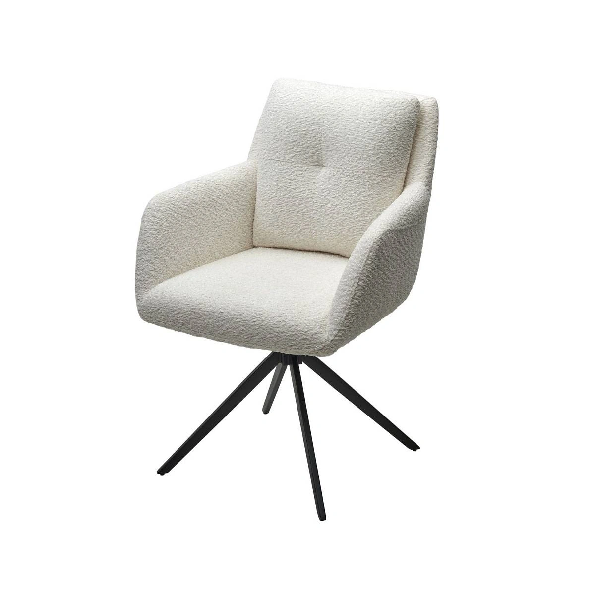 Стул Honey букле белый, поворотный механизм 360 градусов изображение Стул Honey букле белый, поворотный механизм 360 градусов фото