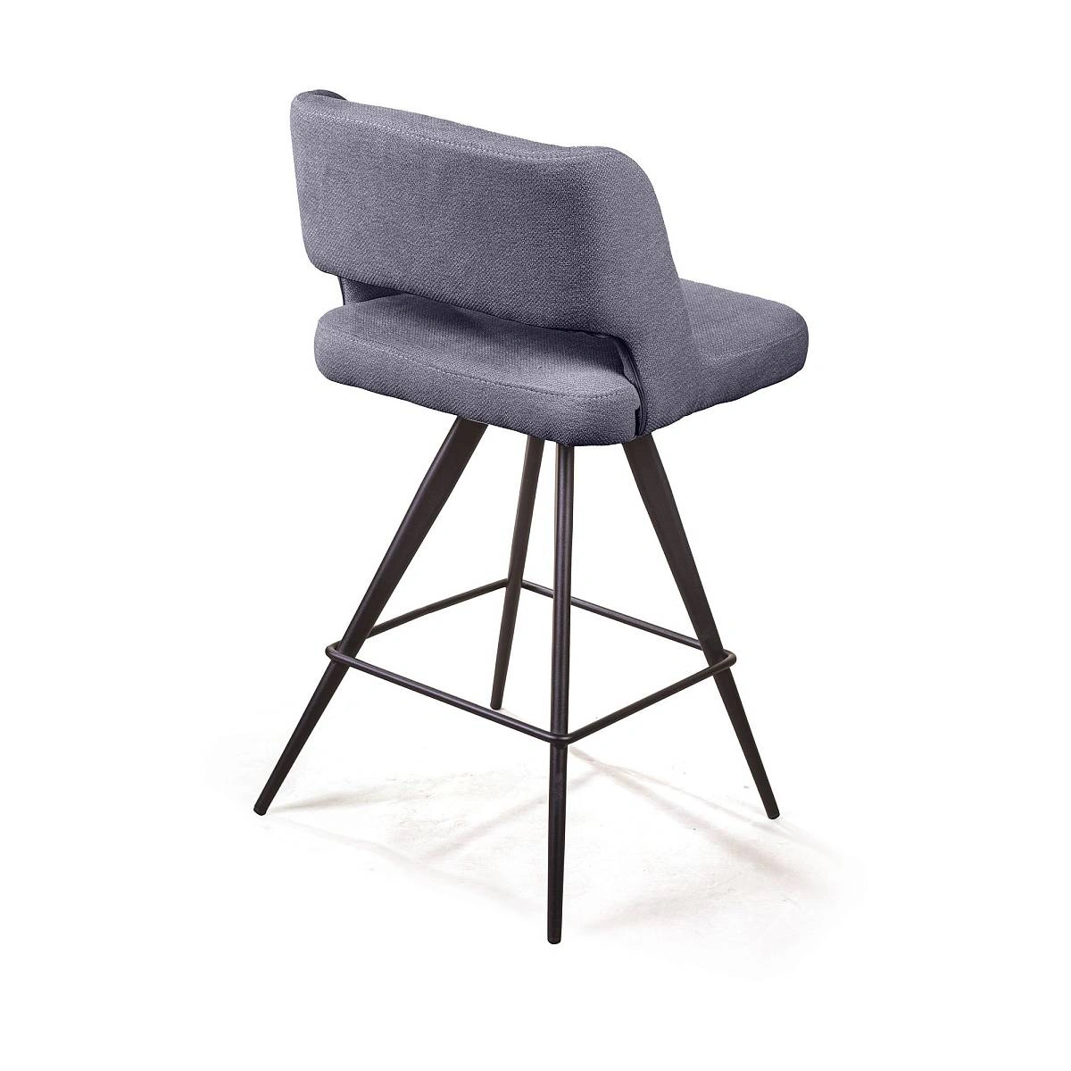 Стул полубарный Molly, ткань серый изображение Стул полубарный Molly, ткань серый фото