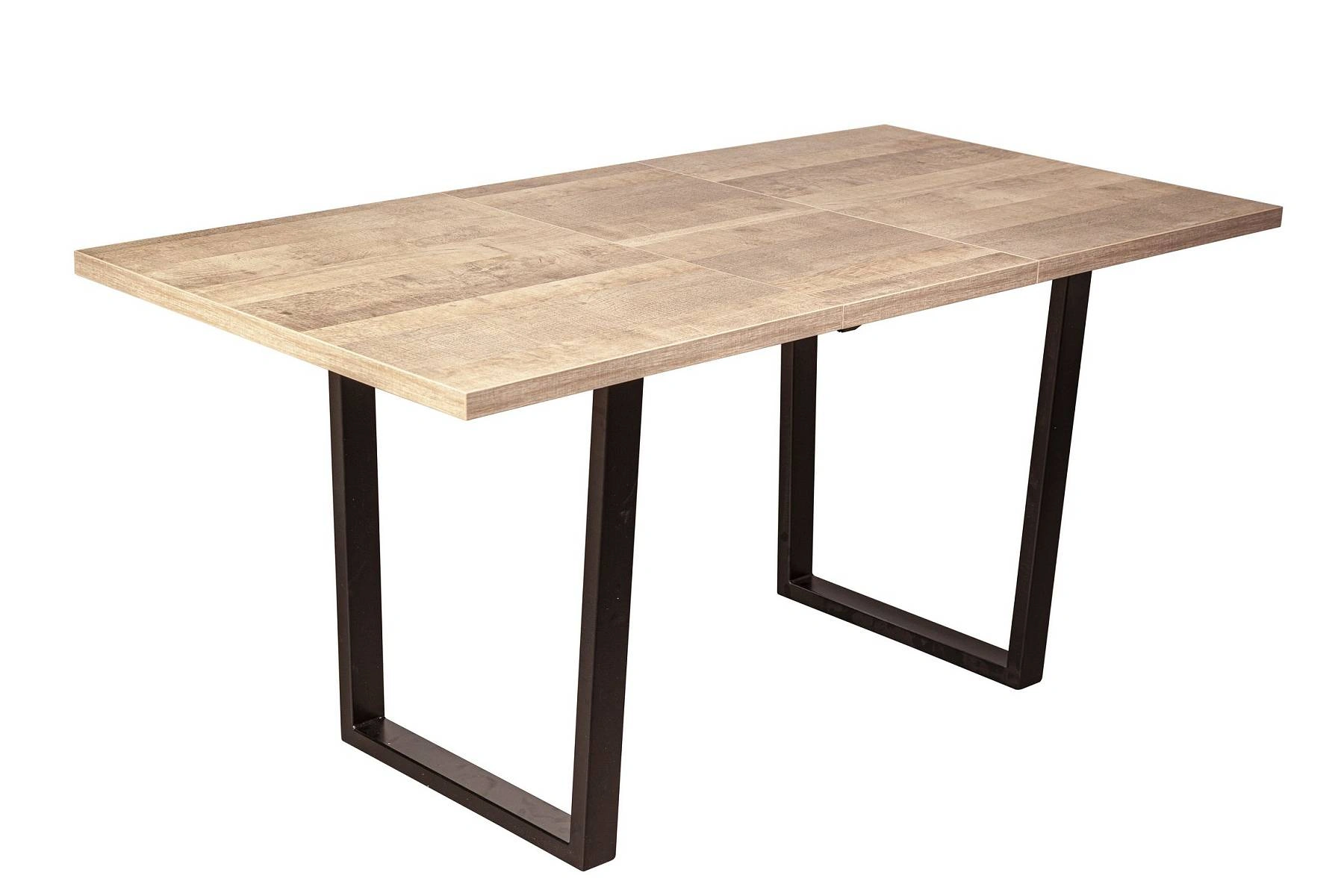 Стол Jack раздвижной (120+40) дуб эндгрейн изображение Стол Jack раздвижной (120+40) дуб эндгрейн фото