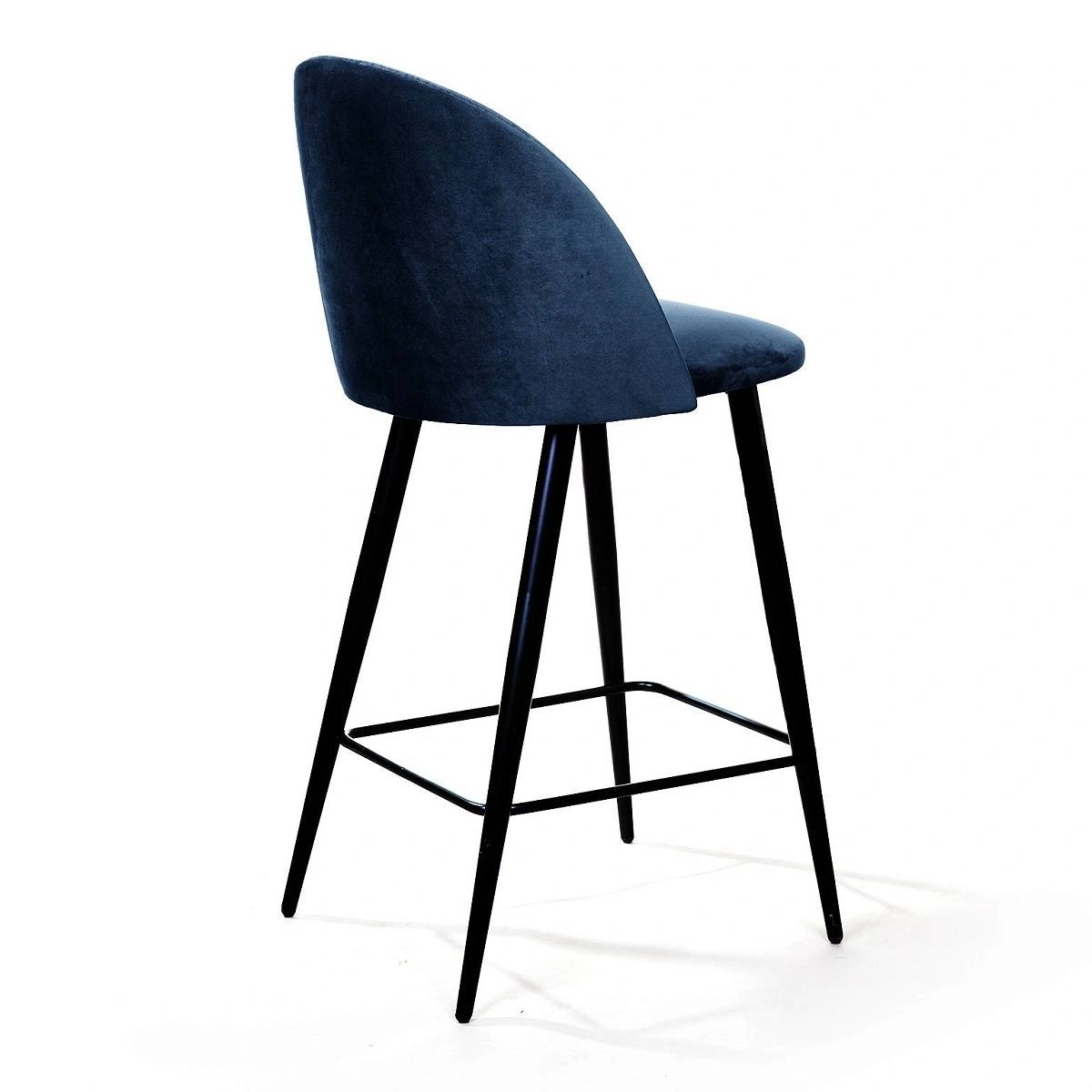 Стул полубарный Thomas, бархат синий 29 изображение Стул полубарный Thomas, бархат синий 29 фото