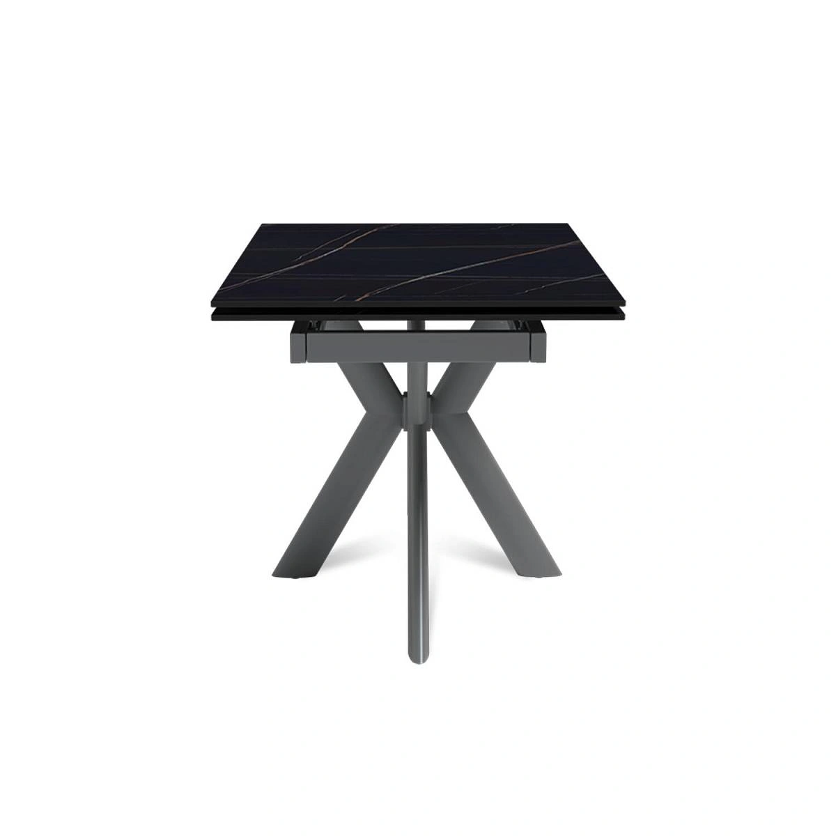 Стол раскладной Strong (120+30+30), керамика матовая Black Gold изображение Стол раскладной Strong (120+30+30), керамика матовая Black Gold фото