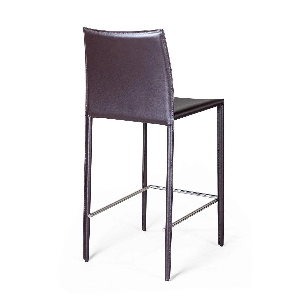 Стул полубарный Rolf, кожа коричневый изображение Стул полубарный Rolf, кожа коричневый фото