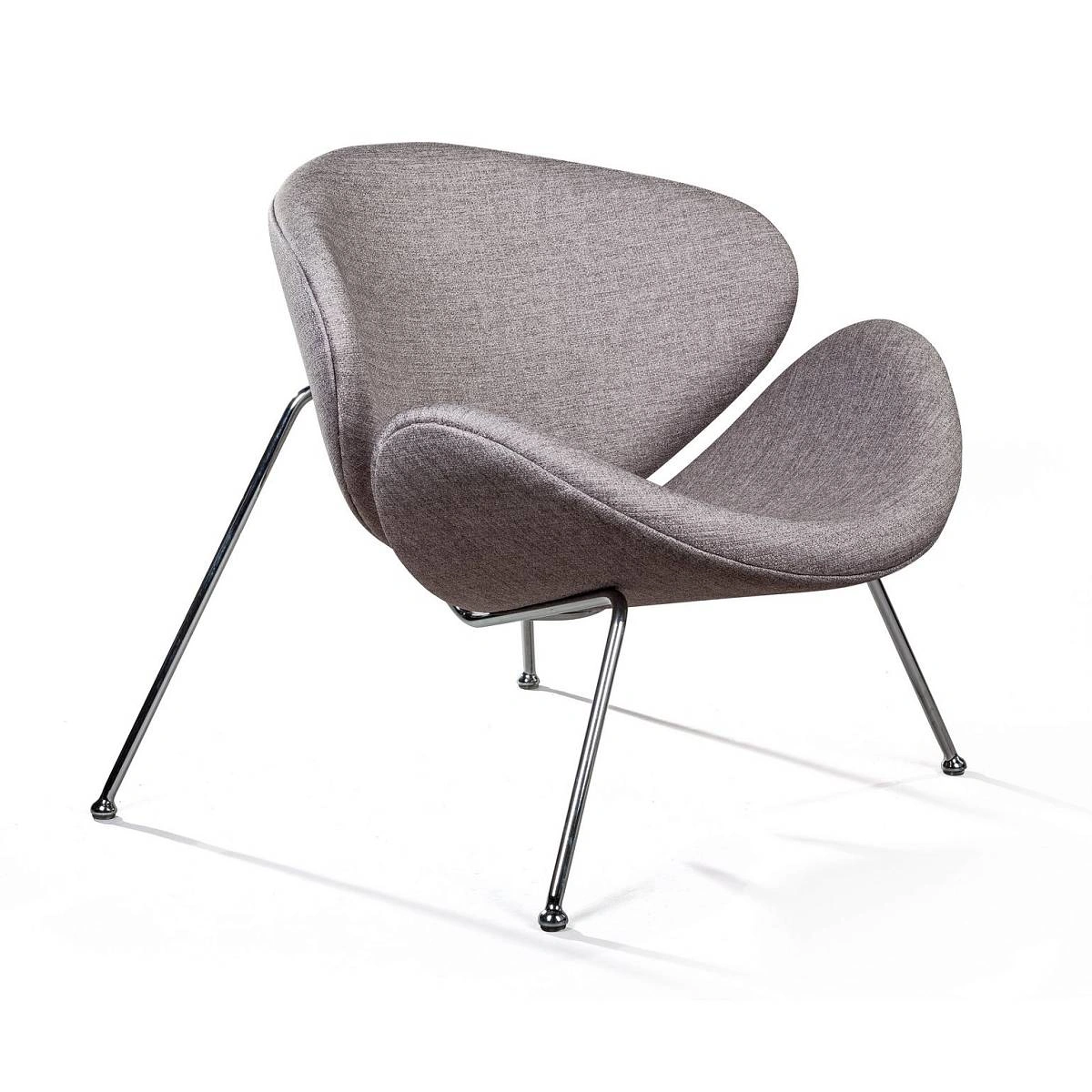 Лаунж кресло Slice, рогожка серо-бежевый изображение Лаунж кресло Slice, рогожка серо-бежевый фото