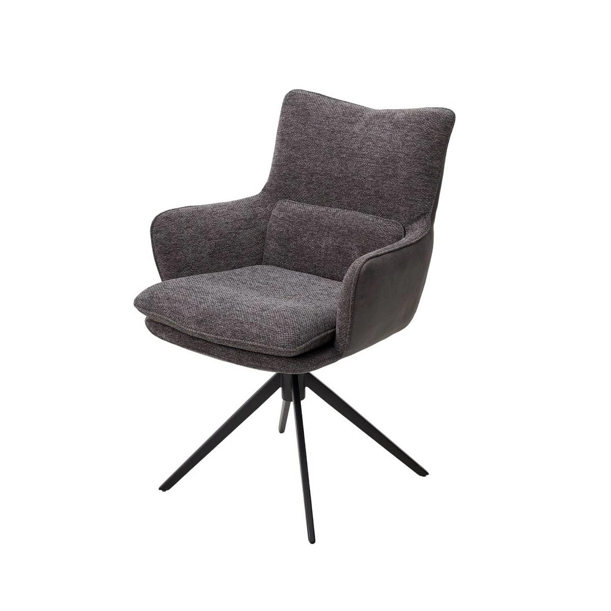 Стул Mojo ткань комби серый, поворотно-возвратный механизм 360 градусов фото