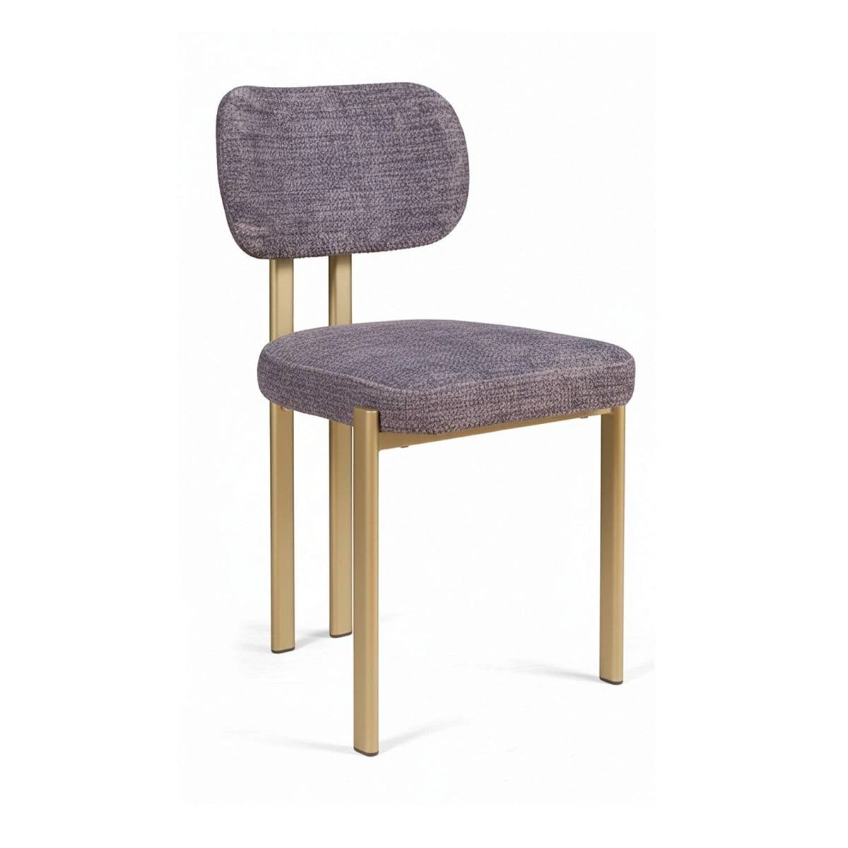 Стул Ervin, микромех Rozy dark grey / опоры шампань фото