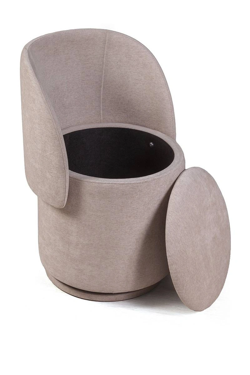 Пуф с кручением Bubble, шенилл puffy бежевый изображение Пуф с кручением Bubble, шенилл puffy бежевый фото