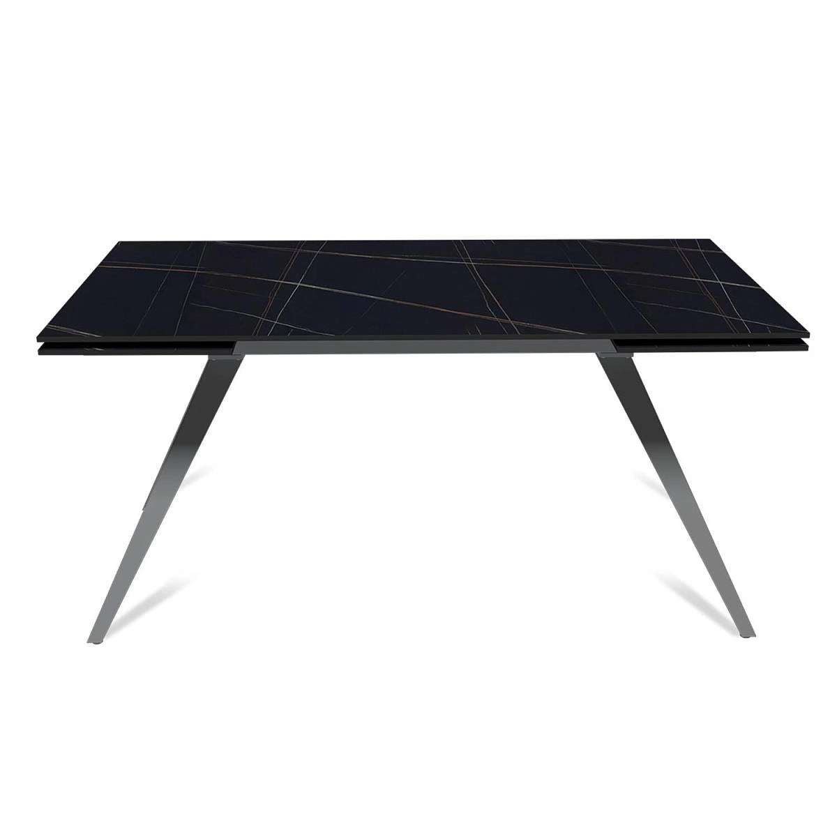 Стол раскладной Asti (160+40+40), керамика матовая Black Gold изображение Стол раскладной Asti (160+40+40), керамика матовая Black Gold фото