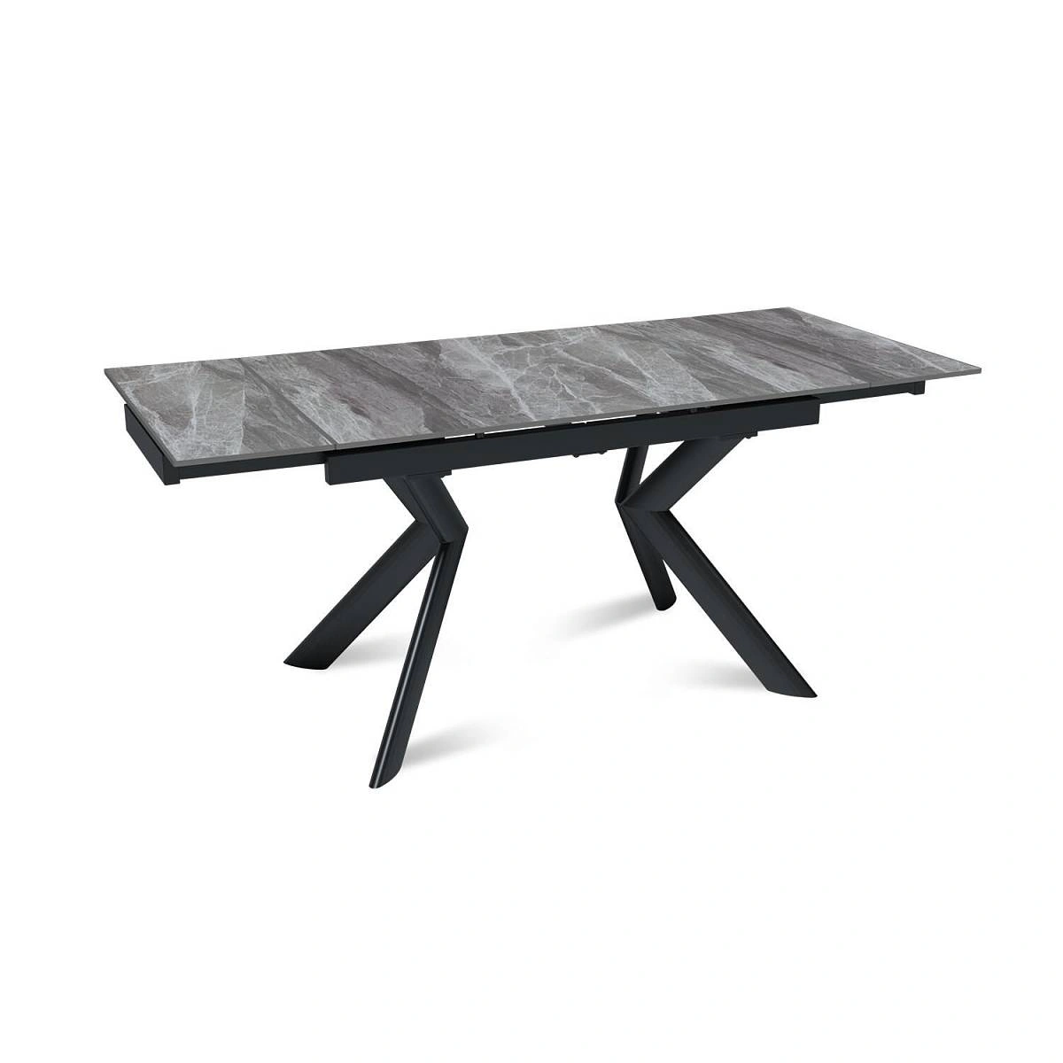 Стол раскладной Bridge (120+30+30), керамика глянцевая Italian Light Grey изображение Стол раскладной Bridge (120+30+30), керамика глянцевая Italian Light Grey фото