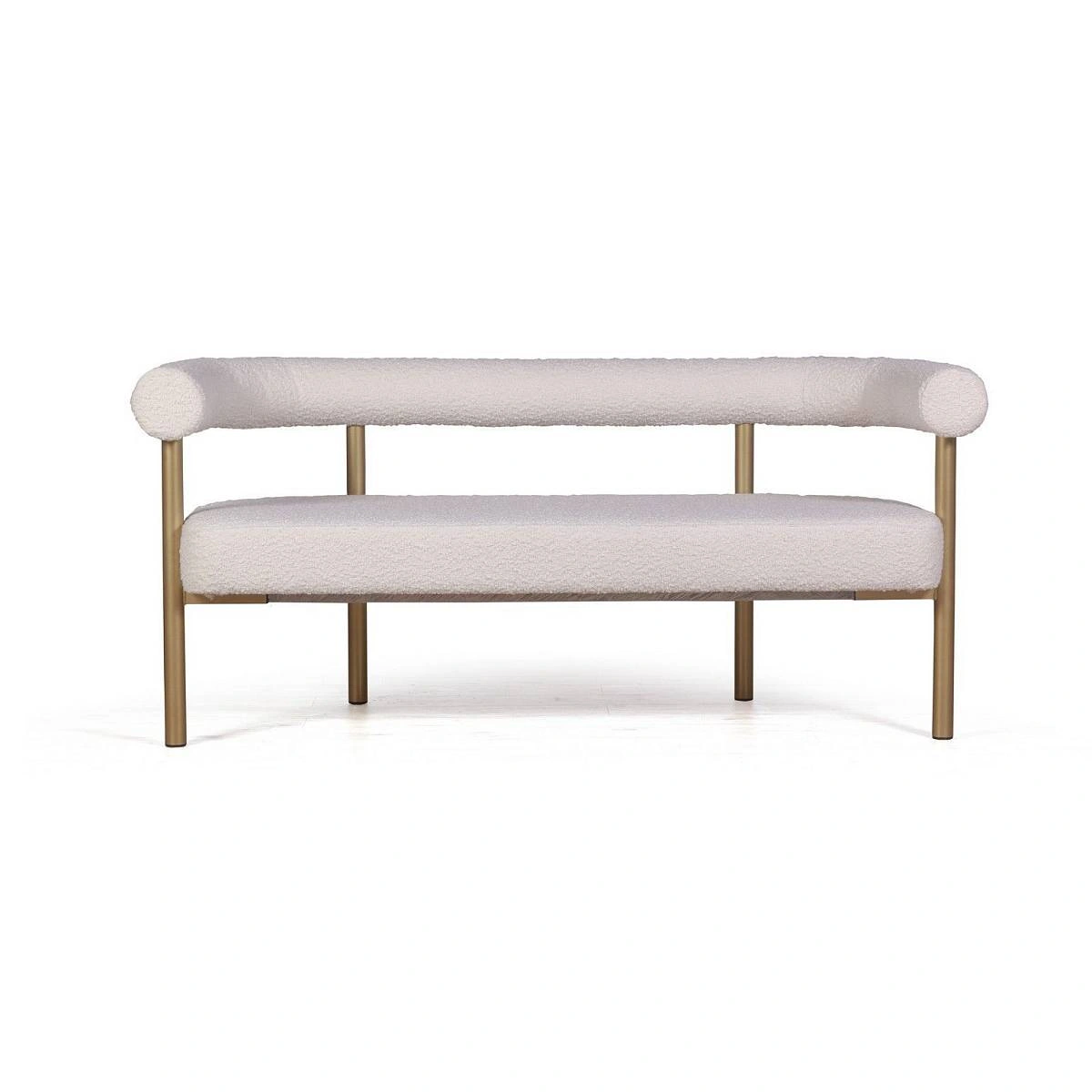 Диван Biggi, букле Turin ivory / опоры золото изображение Диван Biggi, букле Turin ivory / опоры золото фото