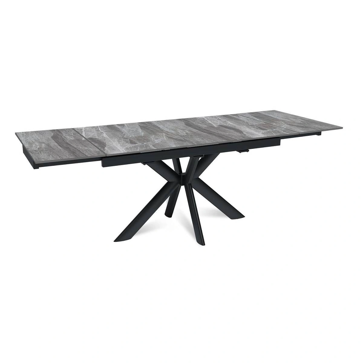 Стол раскладной Strong (140+40+40), керамика глянцевая Italian Light Grey изображение Стол раскладной Strong (140+40+40), керамика глянцевая Italian Light Grey фото