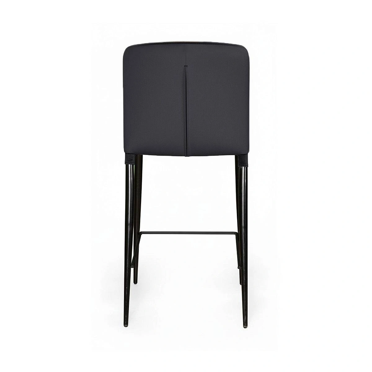 Стул полубарный Albert, бархат серый 27 /опора конус фото