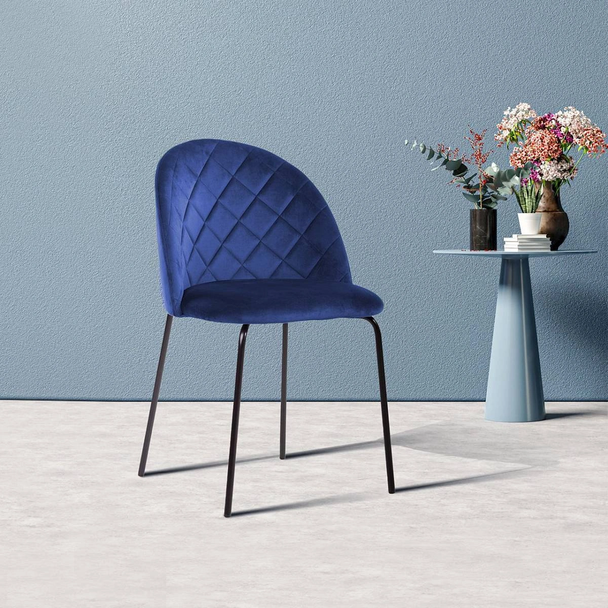 Стул Nord, бархат синий 29 изображение Стул Nord, бархат синий 29 фото