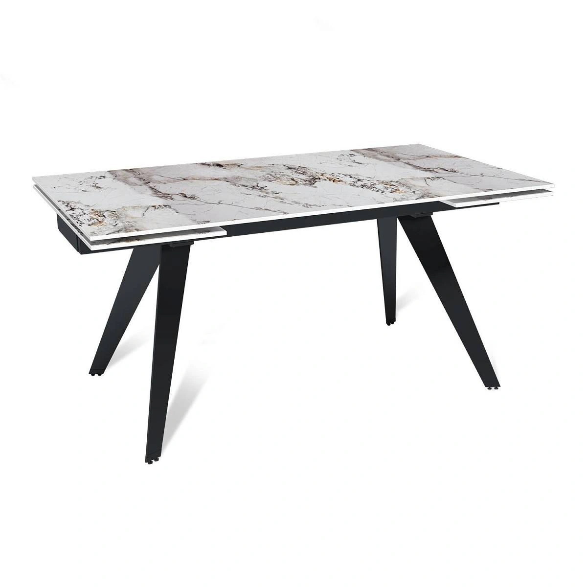 Стол раскладной Rhein (160+40+40), керамика глянцевая Top Pandora изображение Стол раскладной Rhein (160+40+40), керамика глянцевая Top Pandora фото