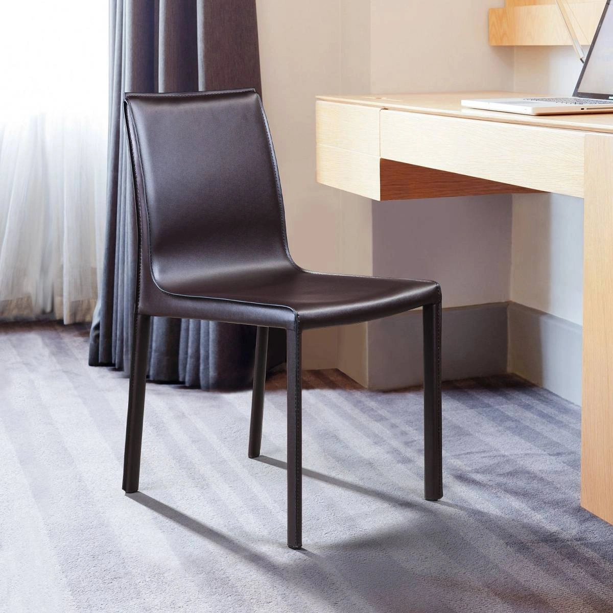 Стул Barrie, кожа коричневый изображение Стул Barrie, кожа коричневый фото