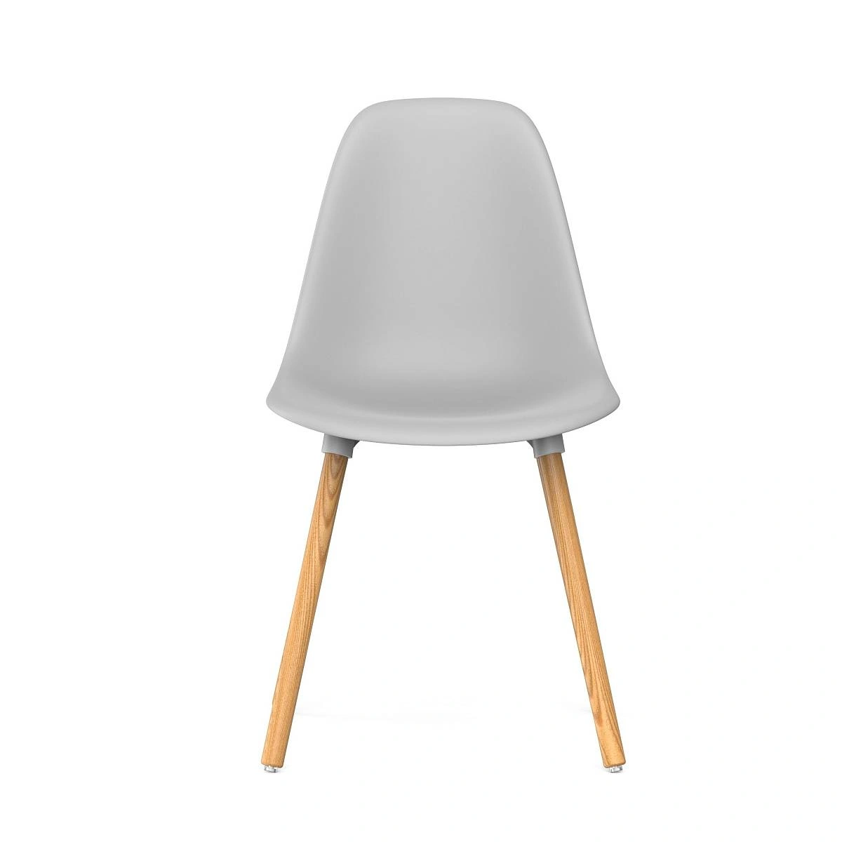 Стул Eames, (комплект 4 шт), пластик светло-серый / опоры дерево изображение Стул Eames, (комплект 4 шт), пластик светло-серый / опоры дерево фото