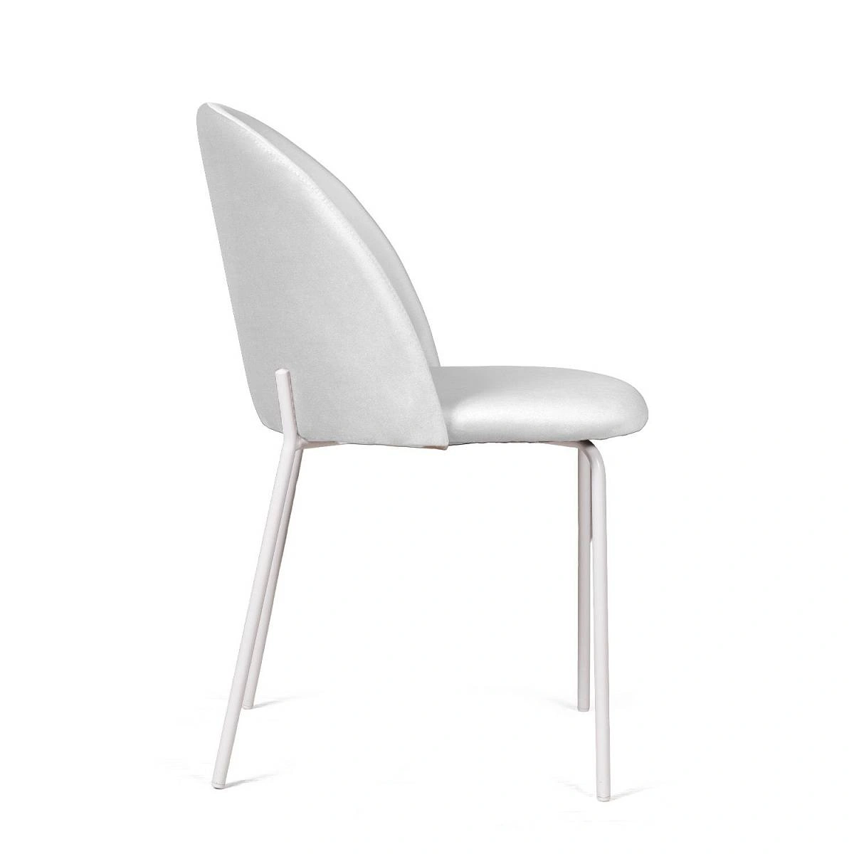 Стул Nord, комплект (4 шт), бархат светло-серый 04 / опора белая фото