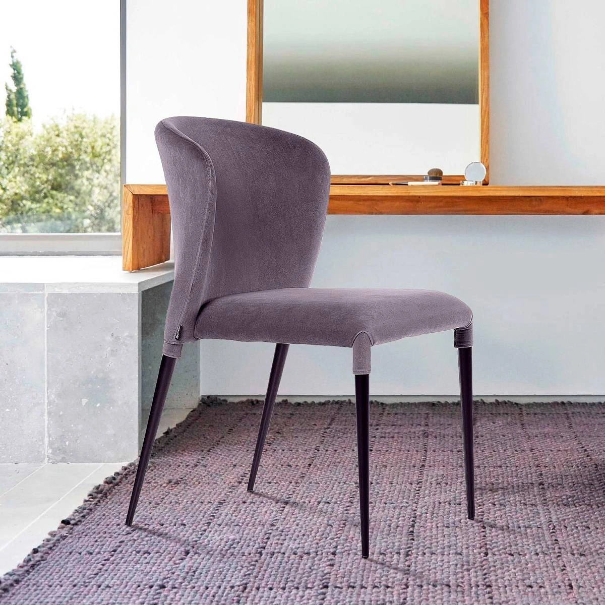 Стул Albert (Альберт), бархат светло-серый 26 изображение Стул Albert (Альберт), бархат светло-серый 26 фото