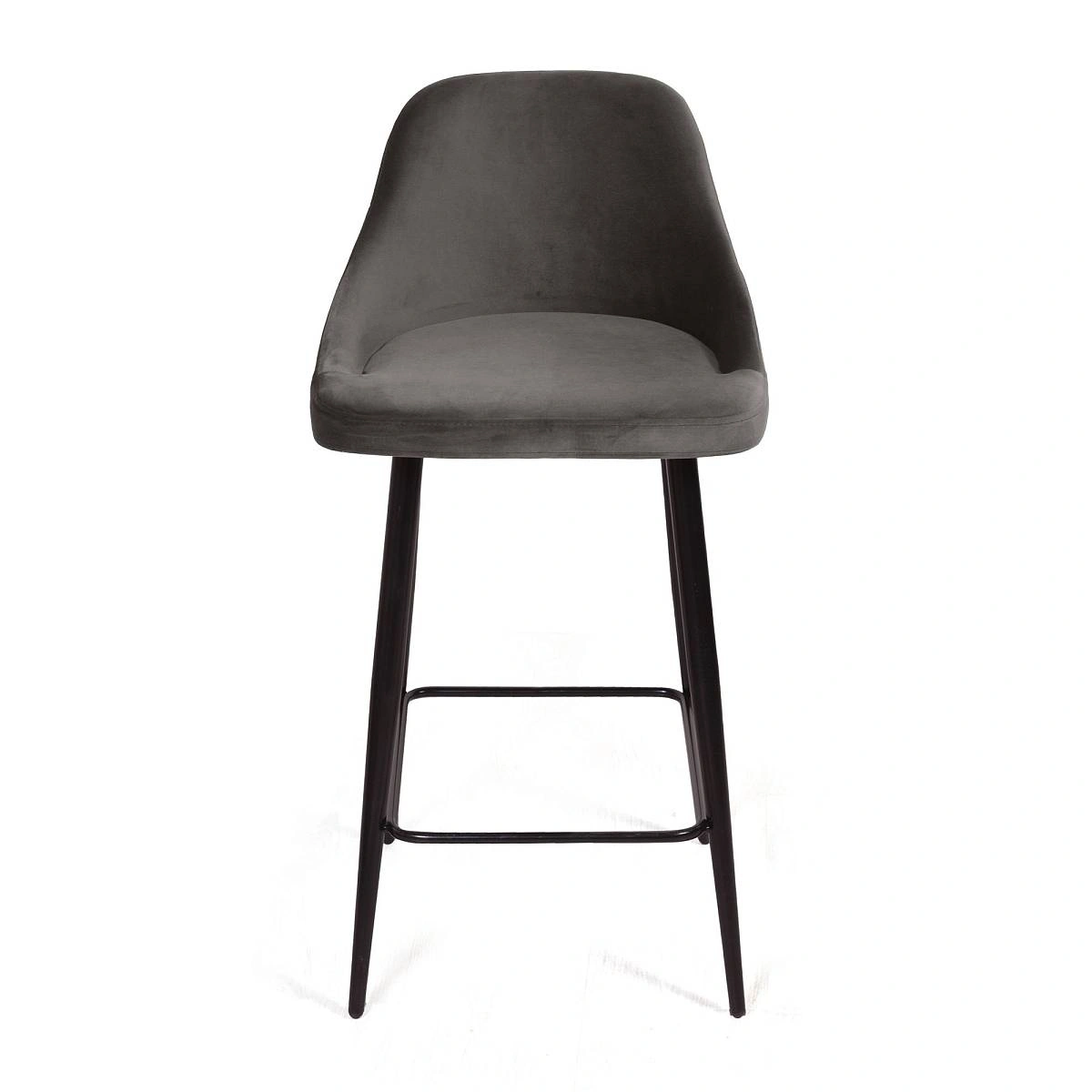 Стул полубарный Douglas, бархат антрацит 14 изображение Стул полубарный Douglas, бархат антрацит 14 фото