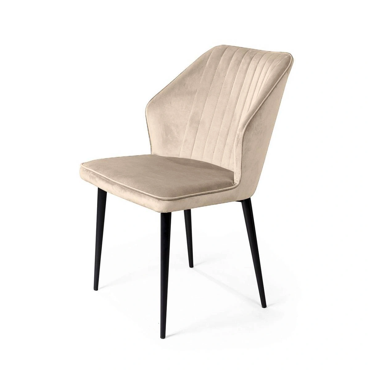 Стул Berg, бархат светло-бежевый 2 изображение Стул Berg, бархат светло-бежевый 2 фото