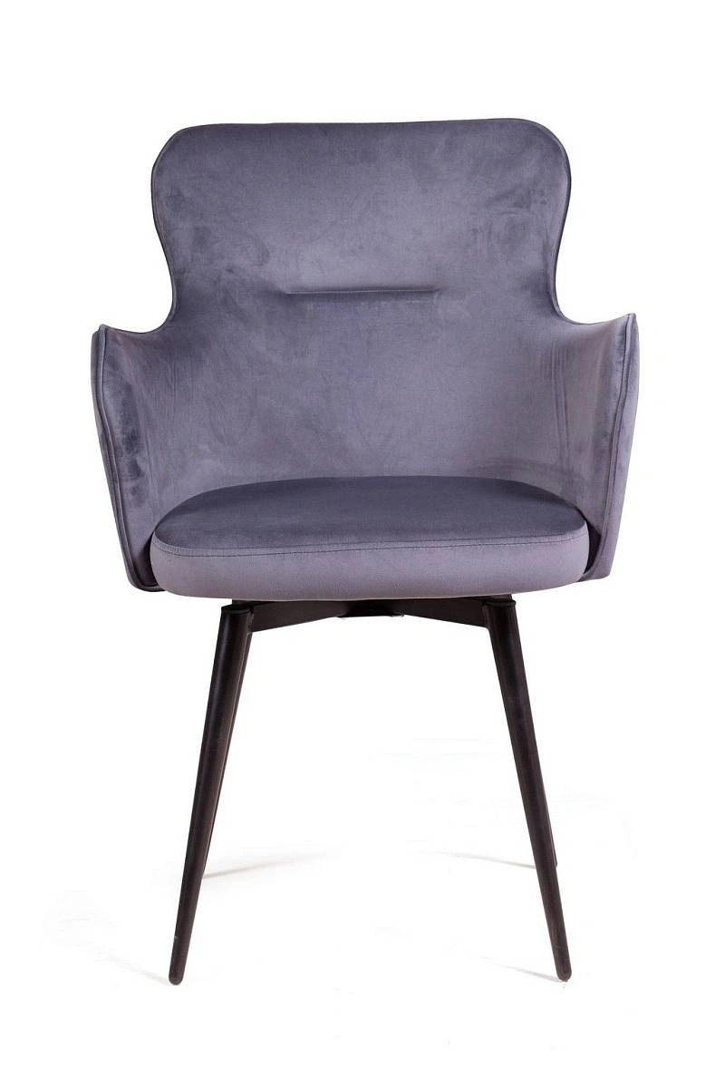 Стул King, поворотный на 90 градусов, функция возврата, антишум, бархат серый 27 изображение Стул King, поворотный на 90 градусов, функция возврата, антишум, бархат серый 27 фото