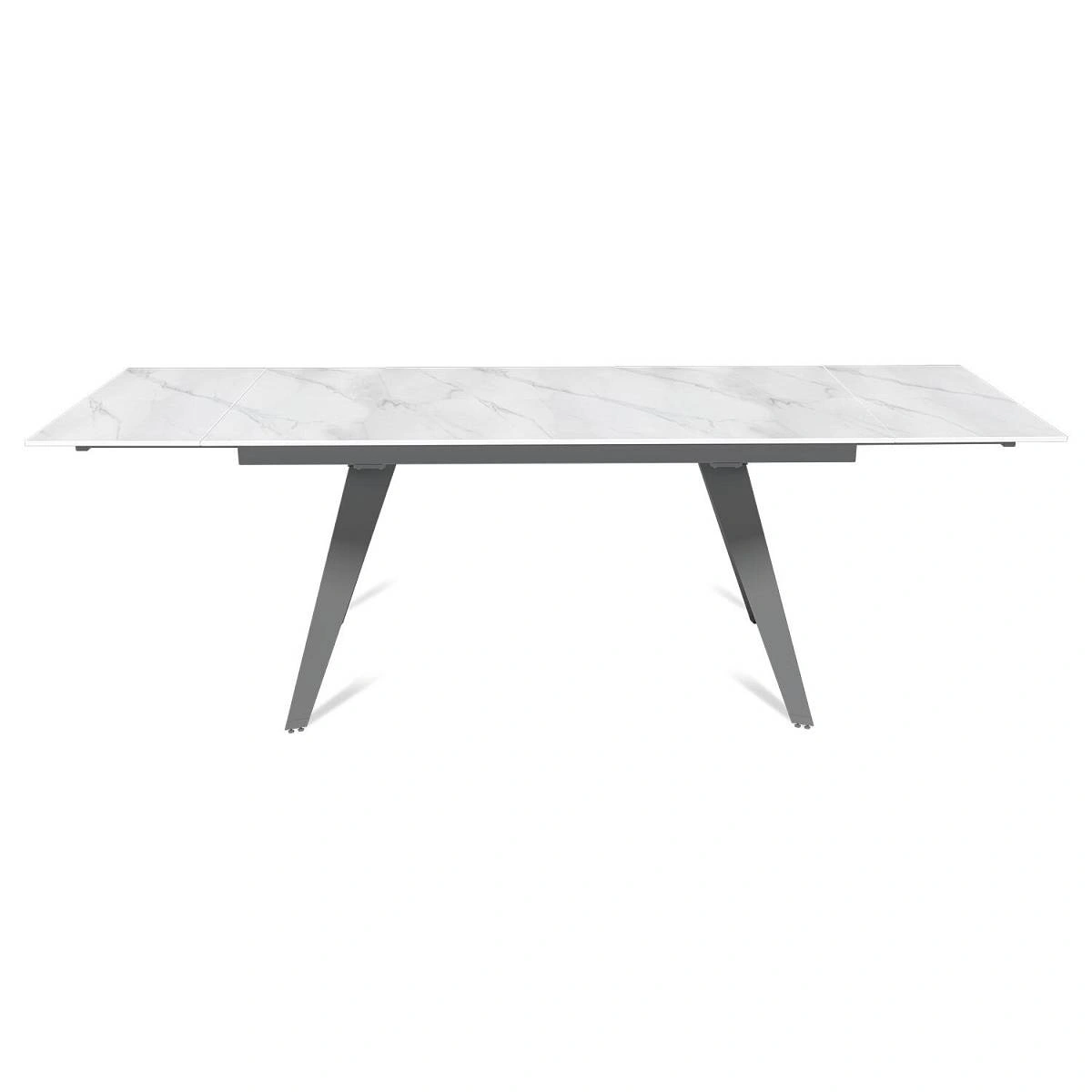 Стол раскладной Rhein (160+40+40), керамика матовая Snow Mountain Stone изображение Стол раскладной Rhein (160+40+40), керамика матовая Snow Mountain Stone фото