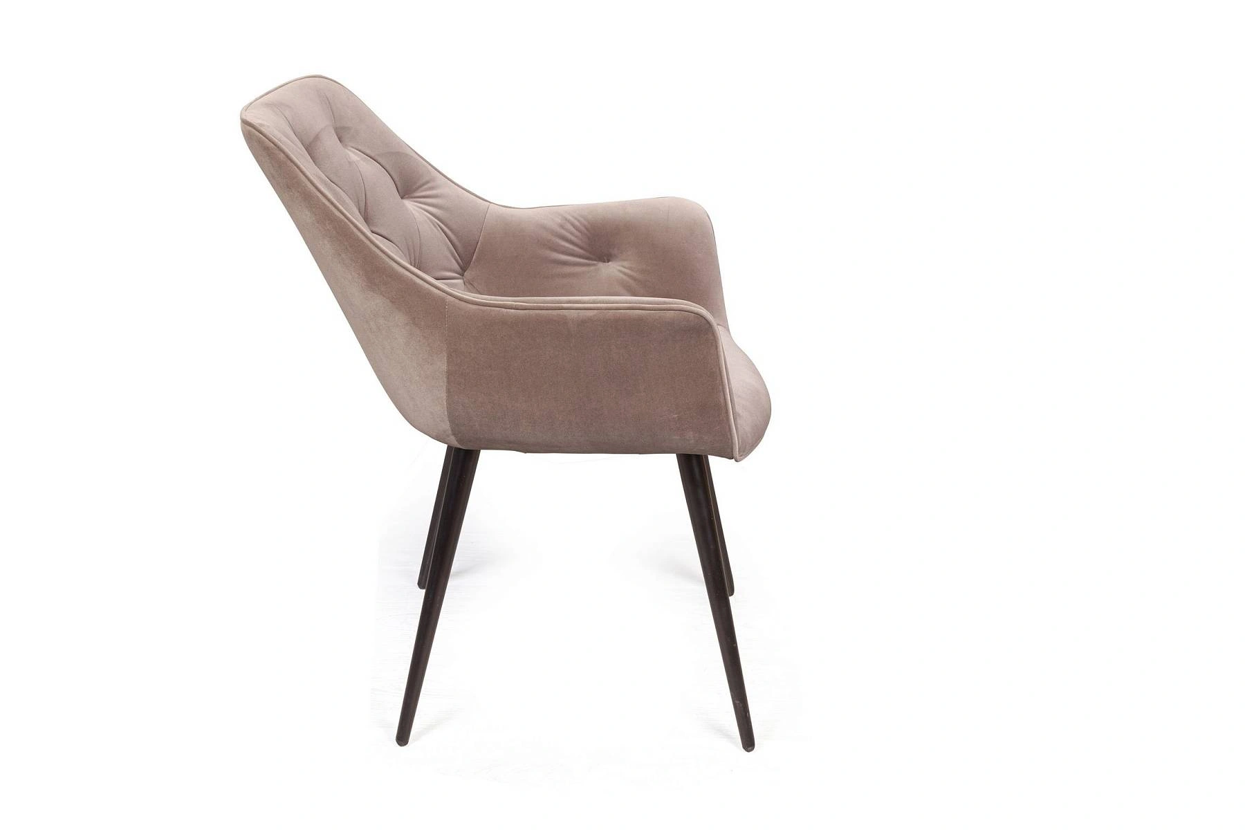 Стул поворотный 360 градусов Archi, бархат бежевый 5, опора конус фото