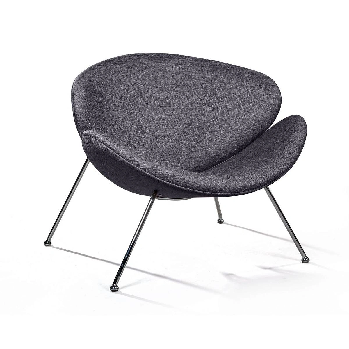 Лаунж кресло Slice, рогожка антрацит изображение Лаунж кресло Slice, рогожка антрацит фото