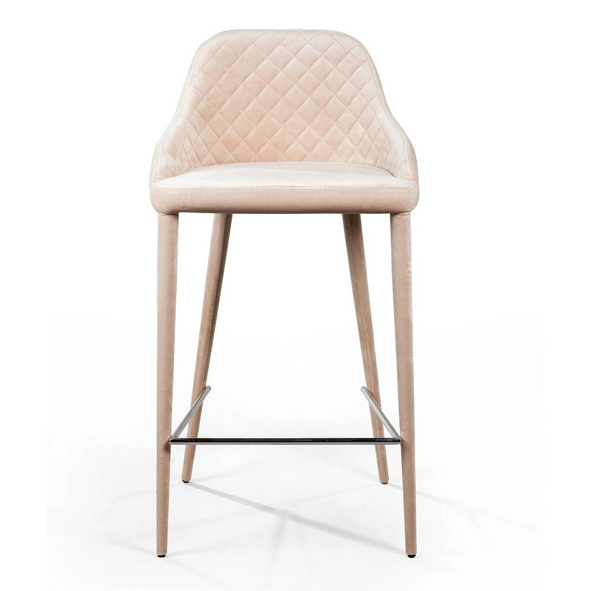 Стул полубарный Douglas, бархат бежевый изображение Стул полубарный Douglas, бархат бежевый фото