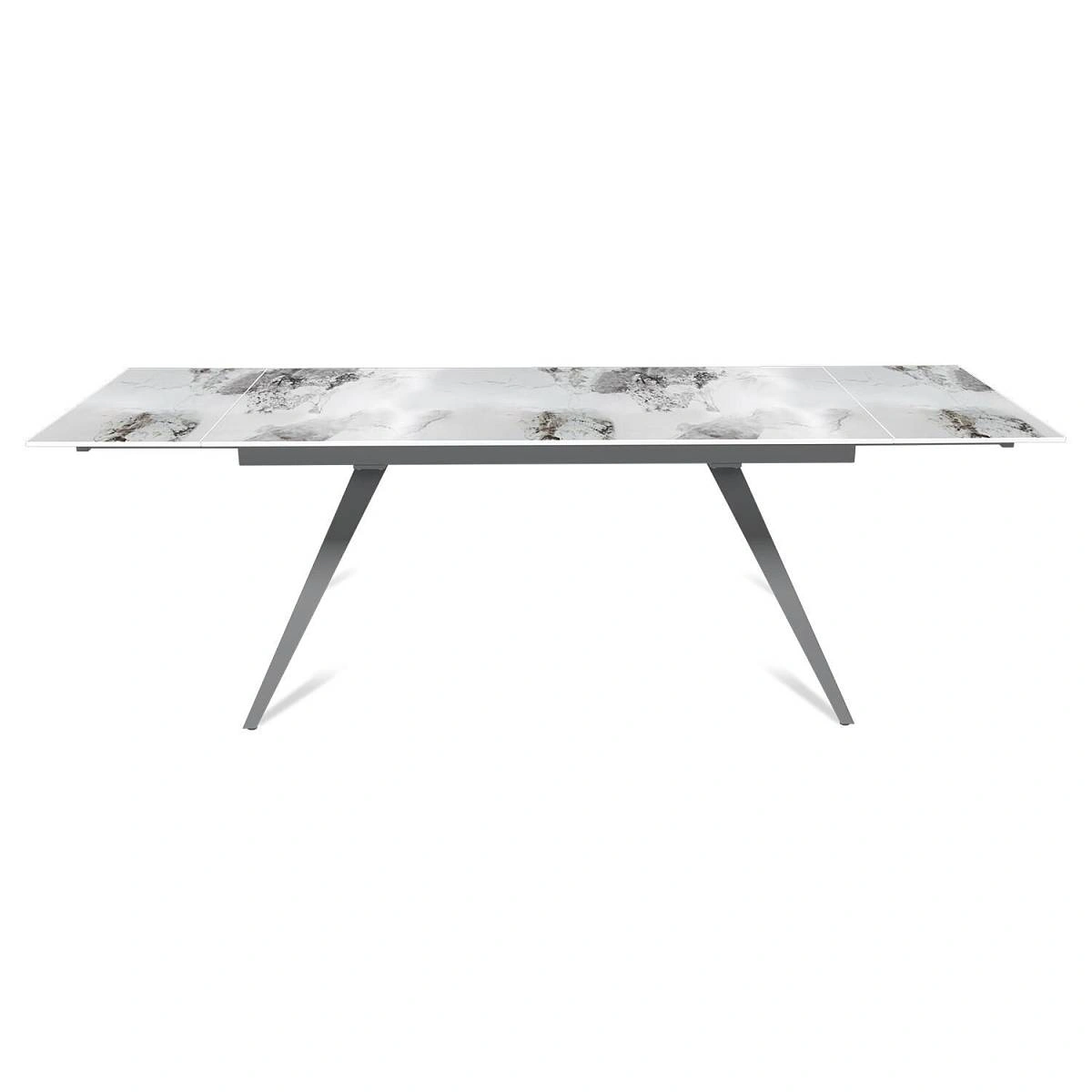 Стол раскладной Asti (160+40+40), керамика глянцевая Calacatta изображение Стол раскладной Asti (160+40+40), керамика глянцевая Calacatta фото