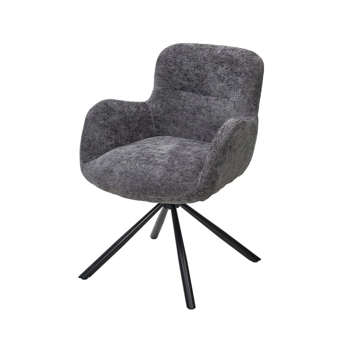 Стул Luis шенил серый, поворотно-возвратный механизм 180 градусов изображение Стул Luis шенил серый, поворотно-возвратный механизм 180 градусов фото