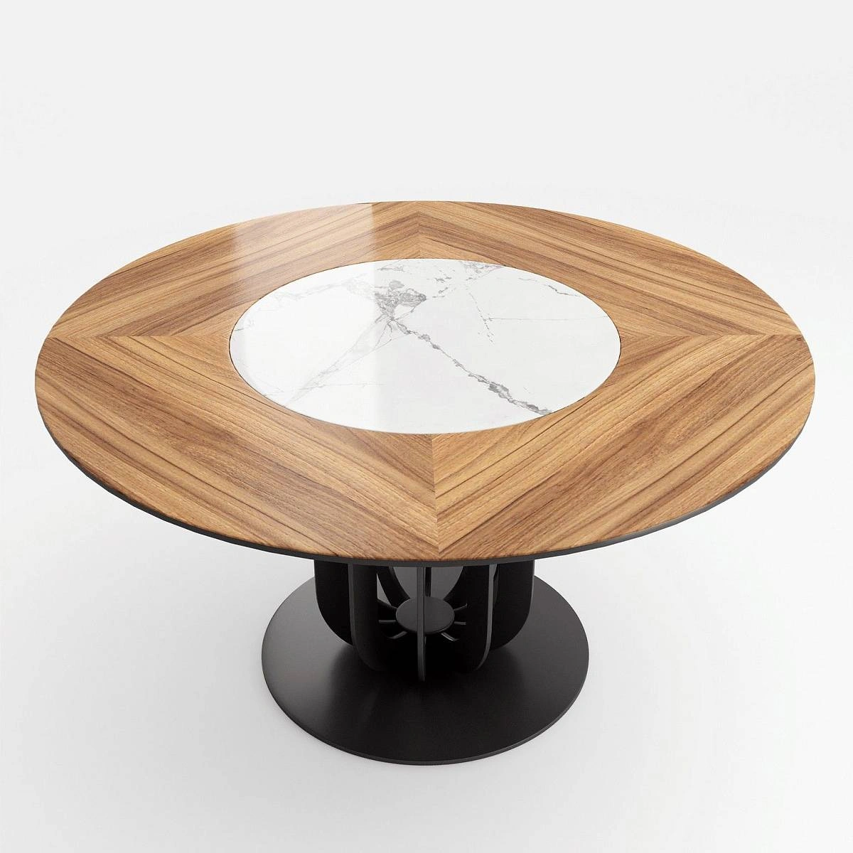 Стол круглый Soho 140, керамика светлая матовая изображение Стол круглый Soho 140, керамика светлая матовая фото