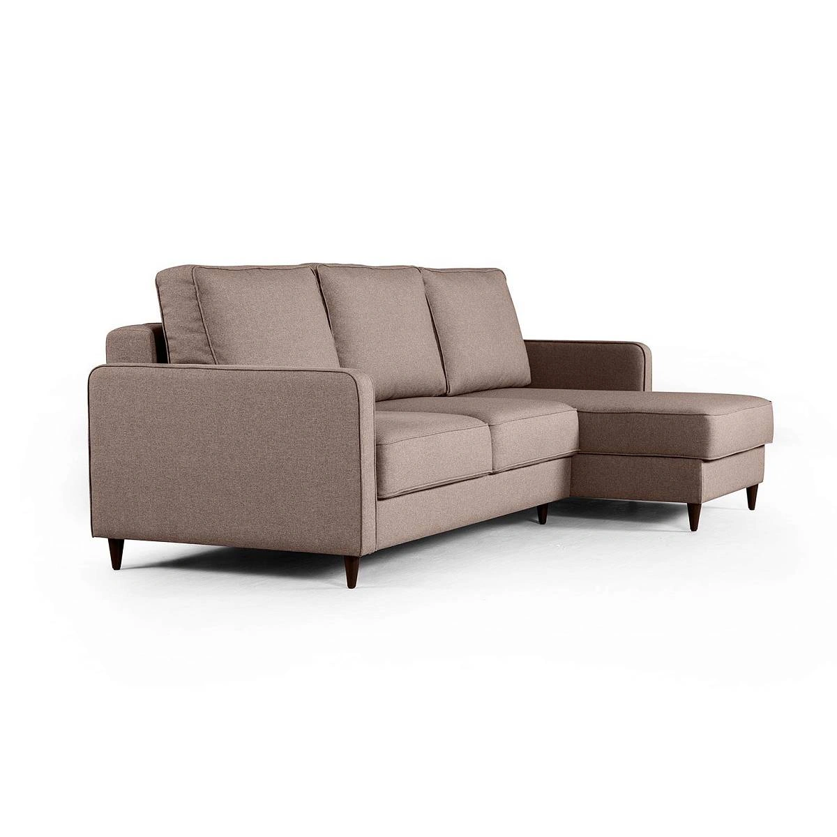 Oslo диван-кровать с шезлонгом рогожка серый изображение Oslo диван-кровать с шезлонгом рогожка серый фото