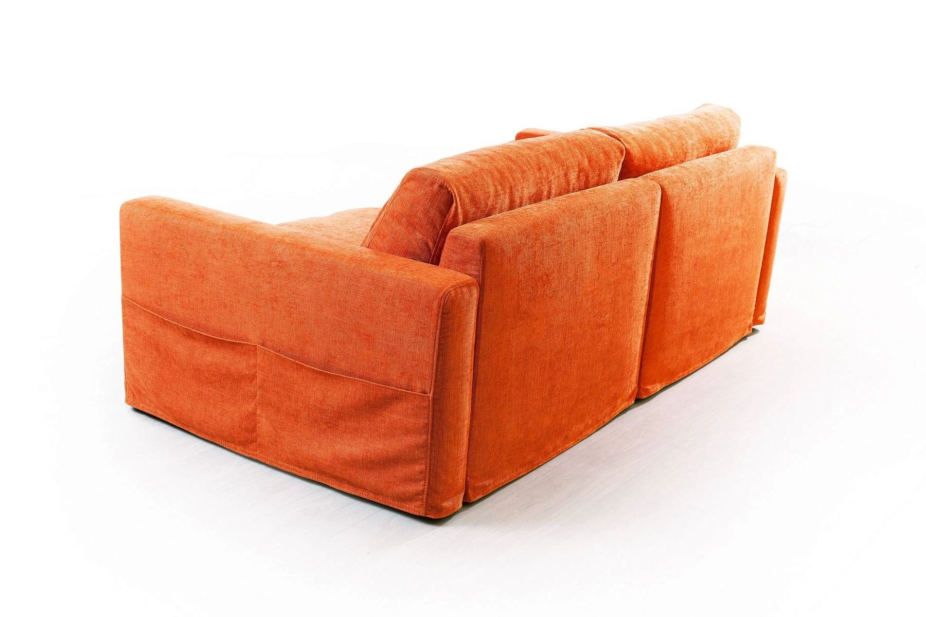 Island диван рогожка оранжевый фото