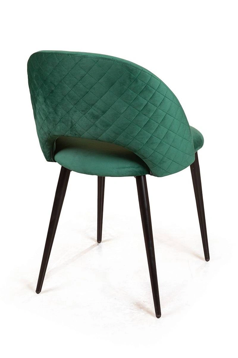 Стул Max ромб, бархат зеленый 19 изображение Стул Max ромб, бархат зеленый 19 фото