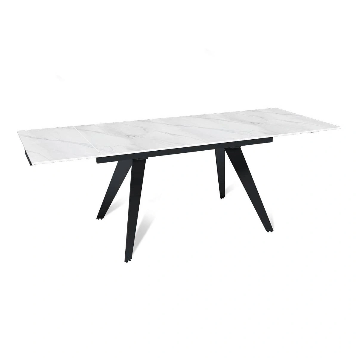 Стол раскладной Rhein (140+40+40), керамика матовая Snow Mountain Stone изображение Стол раскладной Rhein (140+40+40), керамика матовая Snow Mountain Stone фото