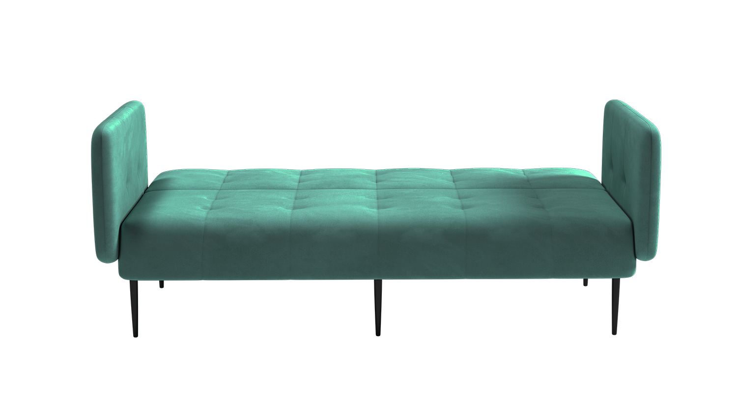 Monaco диван-кровать прямой с подлокотниками, трехместный, бархат 87 изображение Monaco диван-кровать прямой с подлокотниками, трехместный, бархат 87 фото