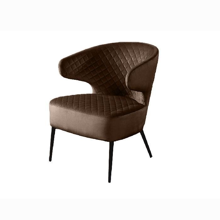 Кресло Richard ромб, бархат коричневый 11 от Топ концепт