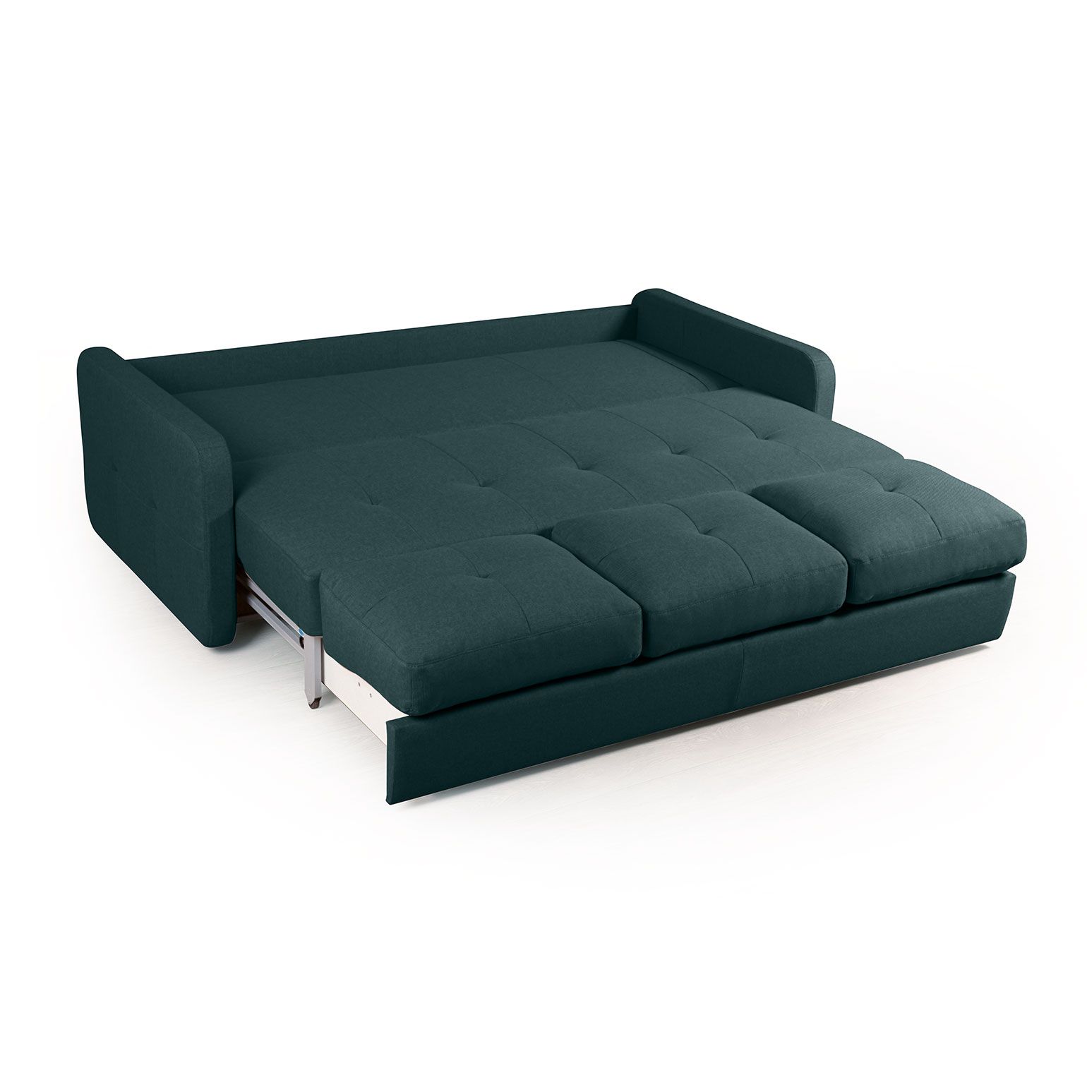 Karina 02 диван-кровать трехместный велюр зеленый