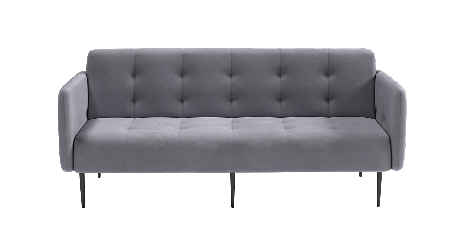 Monaco диван-кровать прямой с подлокотниками, трехместный, бархат 03 изображение Monaco диван-кровать прямой с подлокотниками, трехместный, бархат 03 фото