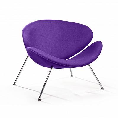 Лаунж кресло Slice, шерсть фиолетовый от «Топ концепт»
