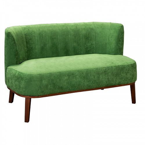 Shafran диван 2-х местный, велюр зеленый