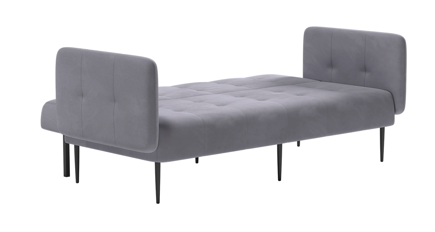 Monaco диван-кровать прямой с подлокотниками, трехместный, бархат 03 изображение Monaco диван-кровать прямой с подлокотниками, трехместный, бархат 03 фото