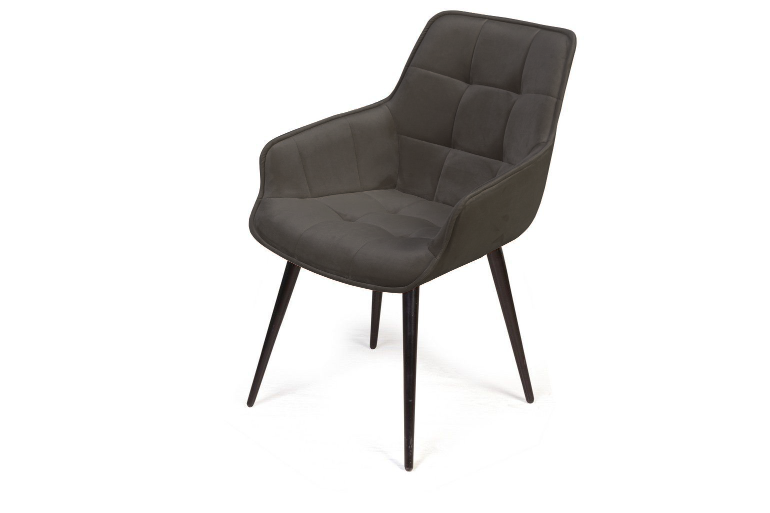 Стул с подлокотниками Capri комплект (4 шт), бархат matte 80 / опора конус изображение Стул с подлокотниками Capri комплект (4 шт), бархат matte 80 / опора конус фото