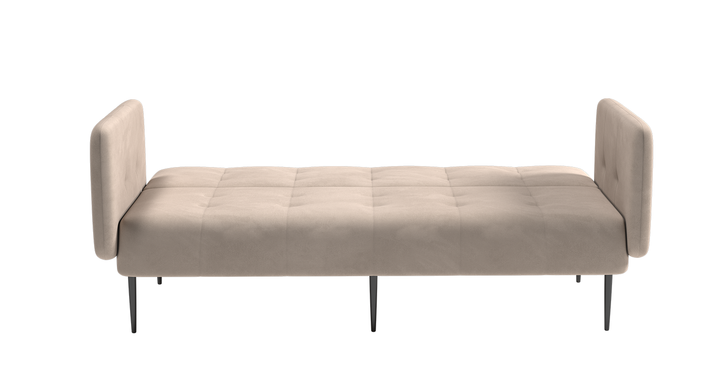 Monaco диван-кровать прямой с подлокотниками, трехместный, бархат пепельно-бежевый 25 изображение Monaco диван-кровать прямой с подлокотниками, трехместный, бархат пепельно-бежевый 25 фото