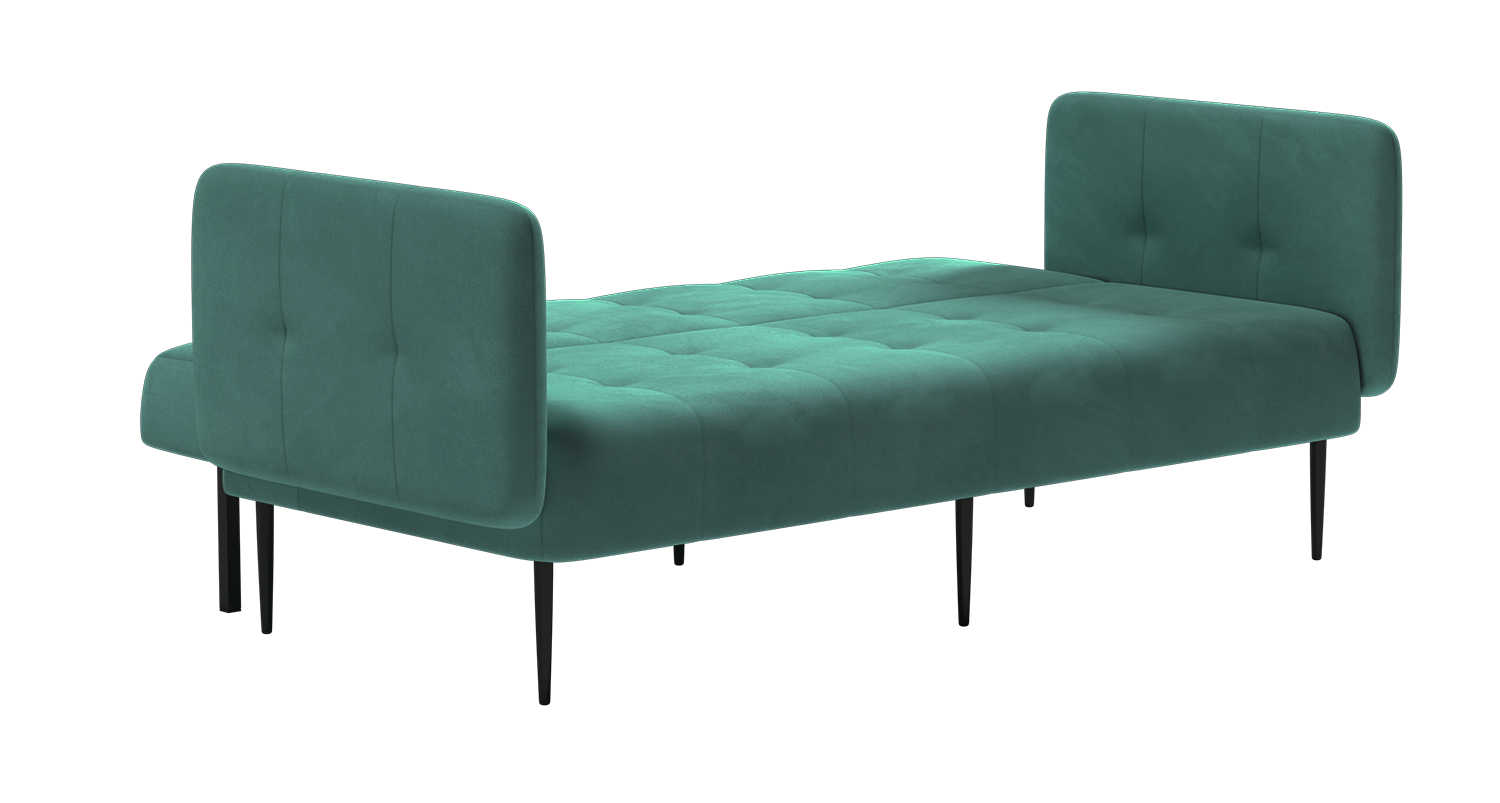 Monaco диван-кровать прямой с подлокотниками, трехместный, бархат 87 изображение Monaco диван-кровать прямой с подлокотниками, трехместный, бархат 87 фото