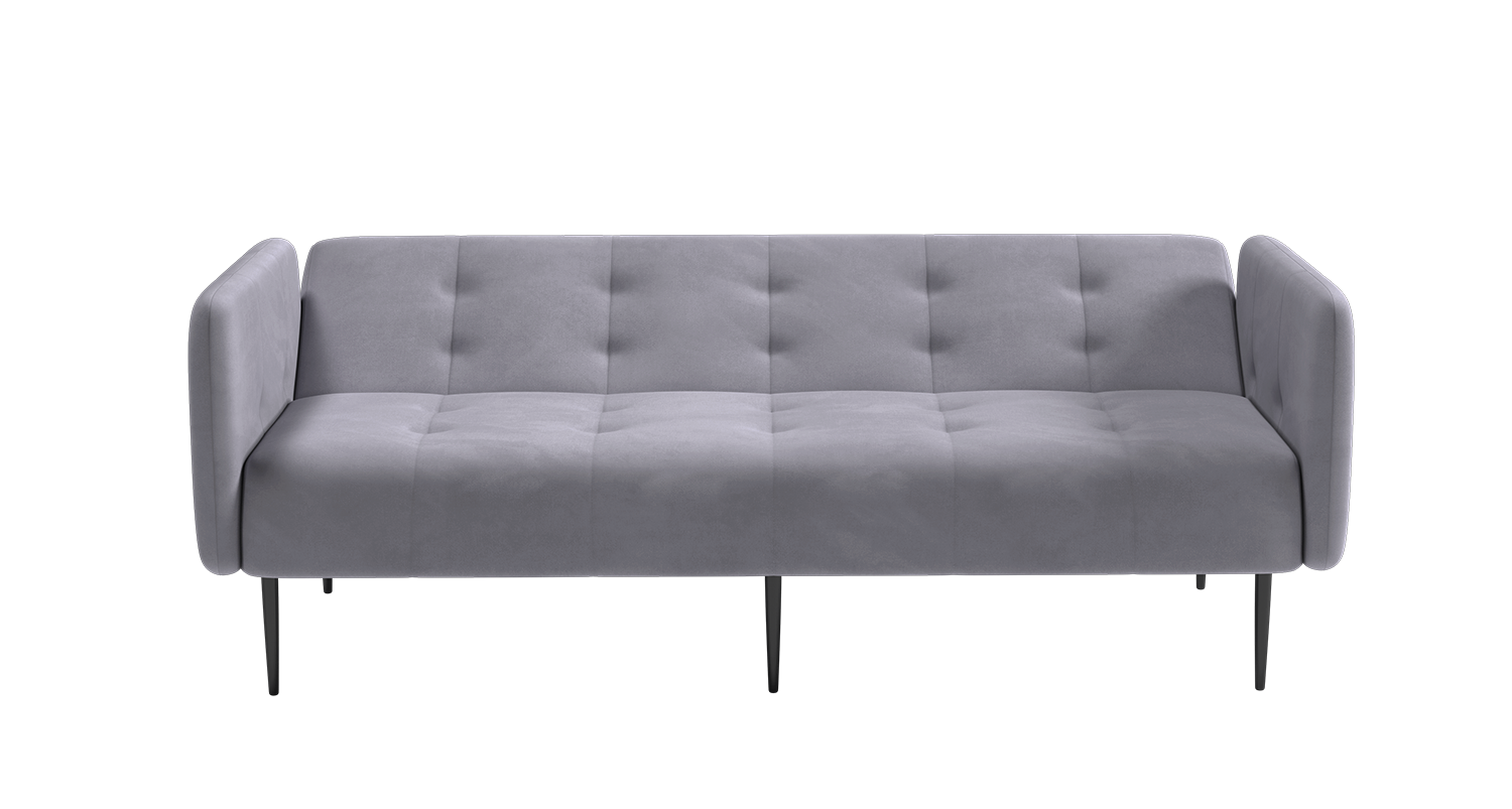 Monaco диван-кровать прямой с подлокотниками, трехместный, бархат 03 изображение Monaco диван-кровать прямой с подлокотниками, трехместный, бархат 03 фото