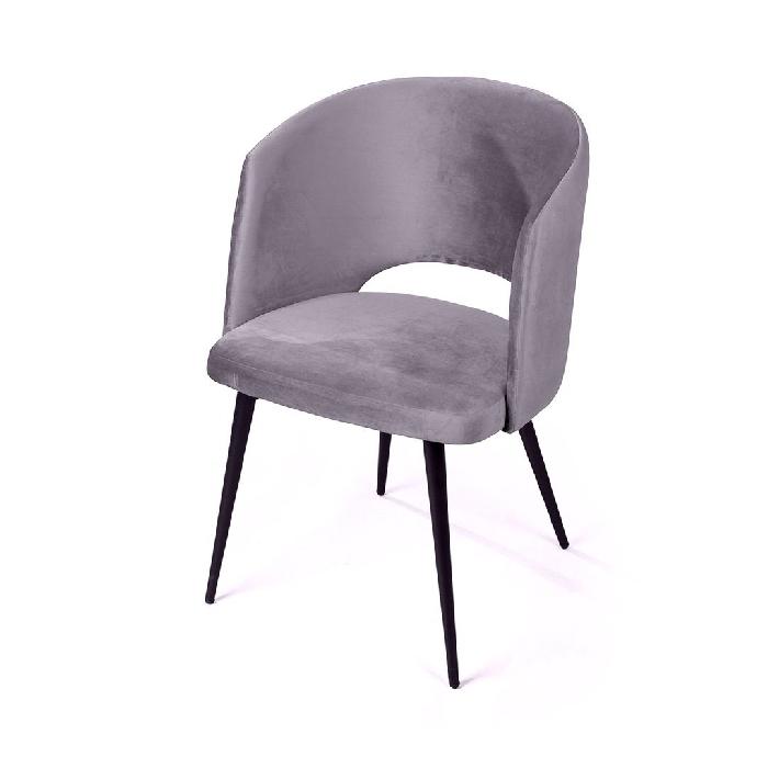 Кресло William, бархат серый 27/ черный конус от производителя «Top concept»