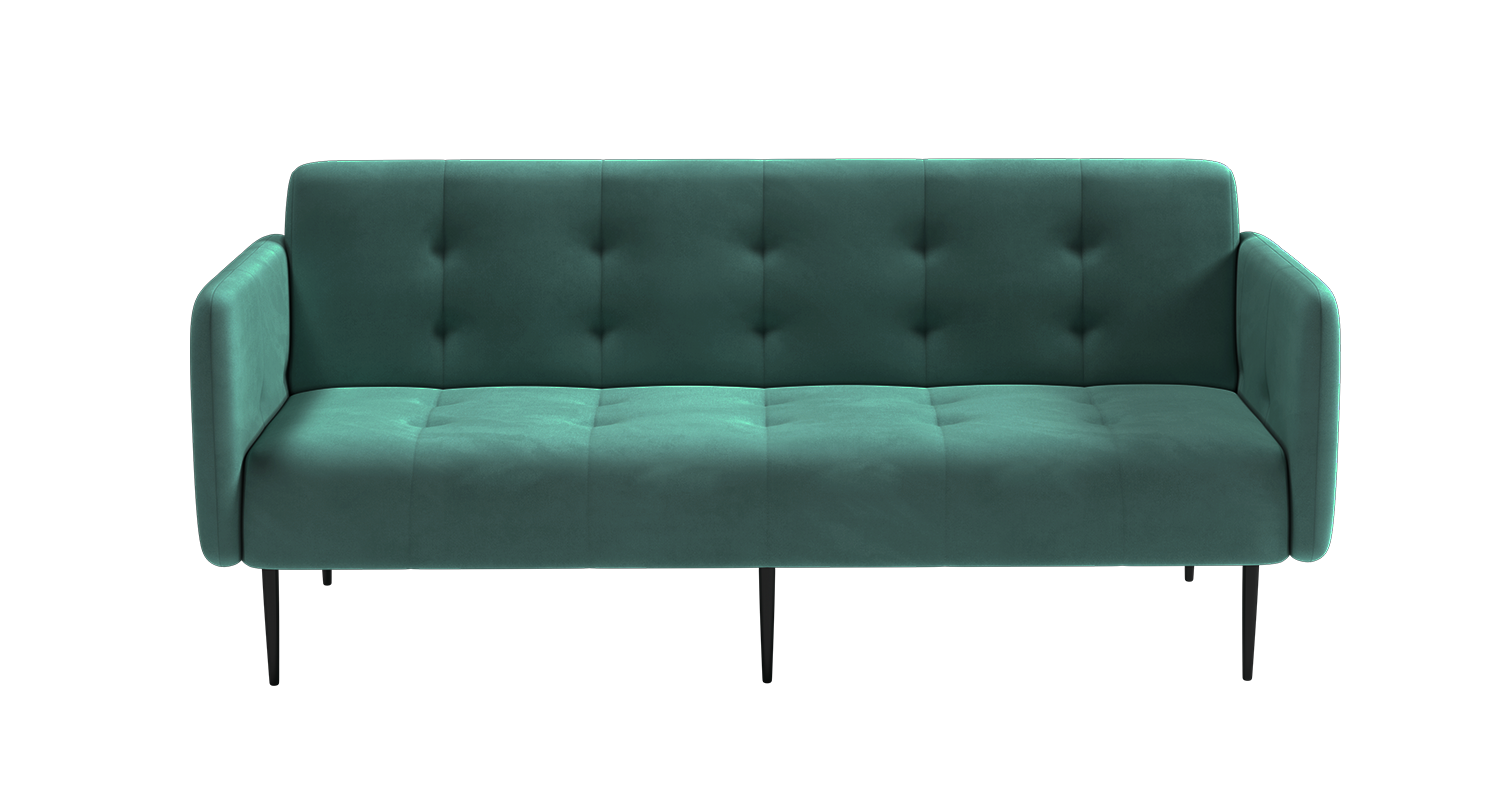 Monaco диван-кровать прямой с подлокотниками, трехместный, бархат 87 изображение Monaco диван-кровать прямой с подлокотниками, трехместный, бархат 87 фото